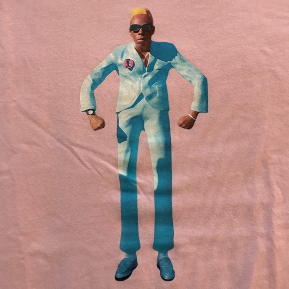 Tyler The Creator Igor tour crew neck t-shirt in pink - Picture 2 of 5